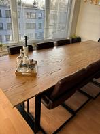 Tafel fineereik + 8 stoelen, Huis en Inrichting, Ophalen, Zo goed als nieuw