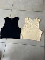 2 hauts taille S, Comme neuf, Taille 36 (S), Noir, Sans manches