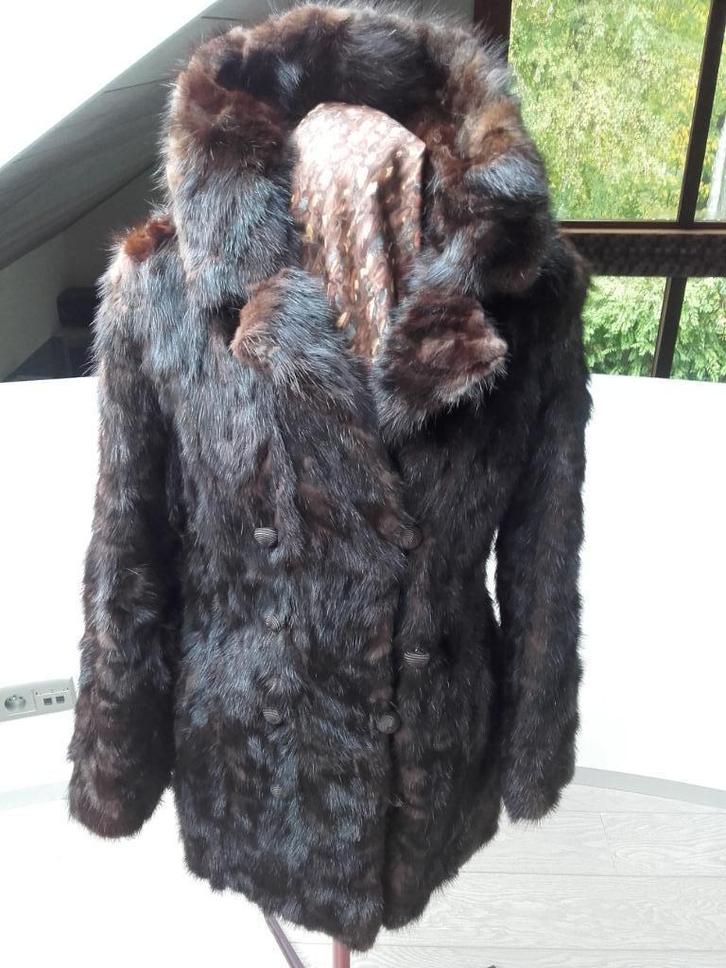 Bontmantel maat 40 in exclusieve staat!, Kleding | Dames, Jassen | Winter, Zo goed als nieuw, Maat 38/40 (M), Bruin, Ophalen of Verzenden