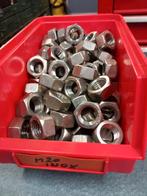 Moeren  M 20 inox, Doe-het-zelf en Bouw, IJzerwaren en Bevestigingsmiddelen, Ophalen, Zo goed als nieuw, Inox