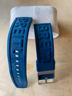 Horloge breitling banden -stalen -rubberen banden, Handtassen en Accessoires, Verzenden, Zo goed als nieuw, Blauw