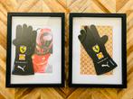 Ferrari Carlos Sainz gesigneerde set handschoenen., Verzamelen, Ophalen of Verzenden, Zo goed als nieuw, Formule 1