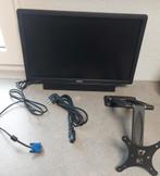 ÉCRAN  " DELL "   47 X 27 CM  AVEC  BAFFLE ET SUPPORT MURAL., Enlèvement