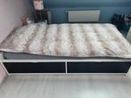 Lit 1 personne + sommier + matelas, Gebruikt, Eenpersoons, Ophalen, Bedbodem