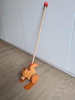 Houten duwstok met eekhoorn, Kinderen en Baby's, Ophalen, Zo goed als nieuw, Duw- of Trekspeelgoed