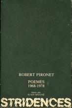 Le livre Stridences de Robert Pironet, Robert Pironet, Enlèvement ou Envoi, Un auteur, Comme neuf