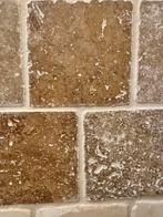 Travertin tegeltjes 10 x 10 cm, Moins de 20 cm, Enlèvement, Moins de 20 cm, Pierre de taille