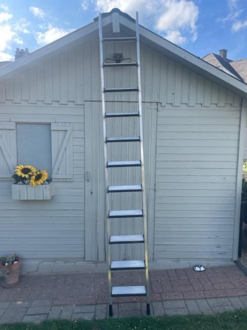 Ladder/trap, Zarges Comfortstep, 11 treden, 284cm (Zemst), Doe-het-zelf en Bouw, Ladders en Trappen, Gebruikt, Ladder, 2 tot 4 meter