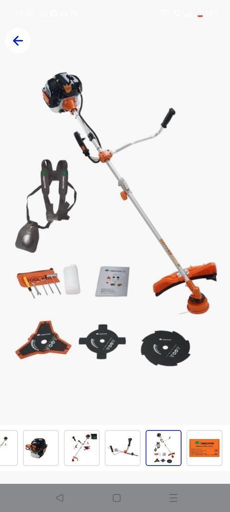 Timberpro 52cc. 2 in 1 bosmaaier draad en mes, Tuin en Terras, Bosmaaiers, Zo goed als nieuw, Ophalen