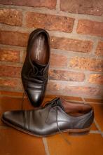 Floris van Bommel – leren schoenen – Maat 6½ (40), Kleding | Heren, Schoenen, Zwart, Floris van Bommel, Ophalen of Verzenden, Gedragen