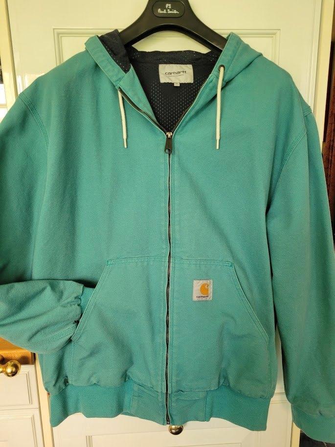 herenjas Carhartt active Work Jacket Vintage, Kleding | Heren, Jassen | Zomer, Zo goed als nieuw, Maat 52/54 (L), Groen, Ophalen of Verzenden