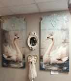 Set van twee brocante wandpanelen, Ophalen