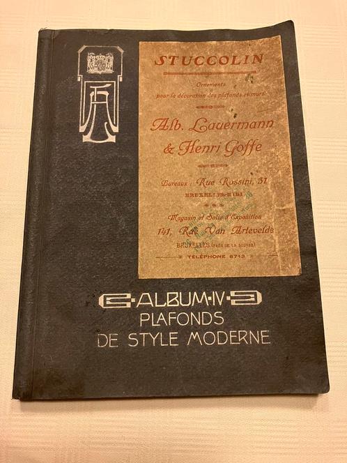 Oude catalogus Stuccolin / Lauermann en Henri Goffe, Antiek en Kunst, Antiek | Boeken en Manuscripten, Ophalen of Verzenden
