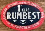 BROUWERIJ DE WEEZE/Rumbeke etiket, Verzamelen, Ophalen of Verzenden, Zo goed als nieuw, Overige typen