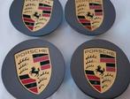 Porsche naafdoppen grijs 76mm diam/ 65mm klemmaat, Nieuw, Ophalen of Verzenden