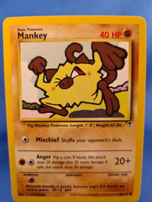 Mankey 81/110 - Legendary Collection, Hobby en Vrije tijd, Verzamelkaartspellen | Pokémon, Zo goed als nieuw, Verzenden
