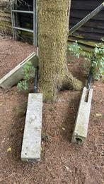 Ingestorte palen voor tuinpoort, Tuin en Terras, Ophalen, Gebruikt, Palen