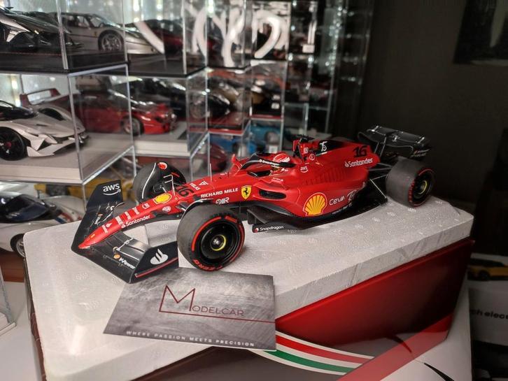 Ferrari f1-75 Charles Leclerc 1/18 bbr, Hobby & Loisirs créatifs, Voitures miniatures | 1:18, Comme neuf, Voiture, Autres marques