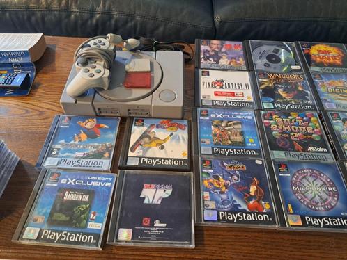 Playstation 1 + 22 games. En meer., Games en Spelcomputers, Games | Sony PlayStation 1, Gebruikt, Ophalen
