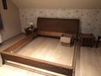 bed, Huis en Inrichting, Slaapkamer | Bedden, Overige materialen, 180 cm, Bruin, Zo goed als nieuw