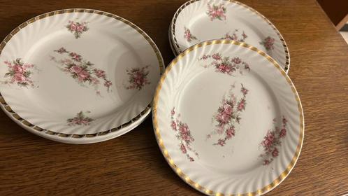 6 assiettes anciennes en faïence – Manufacture de Nimy, Antiek en Kunst, Antiek | Servies los, Ophalen