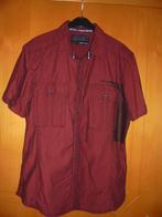 bordeaux heren hemd L (41-42), Kleding | Heren, Overhemden, Ophalen of Verzenden, Zo goed als nieuw