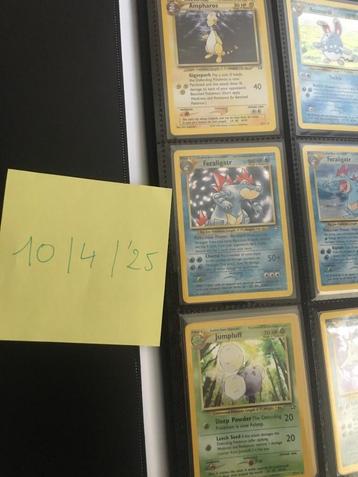 Neo Genesis - Alle 111 kaarten in losse verkoop per stuk beschikbaar voor biedingen