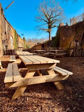 Picknicktafels Grenen beschikbaar voor biedingen