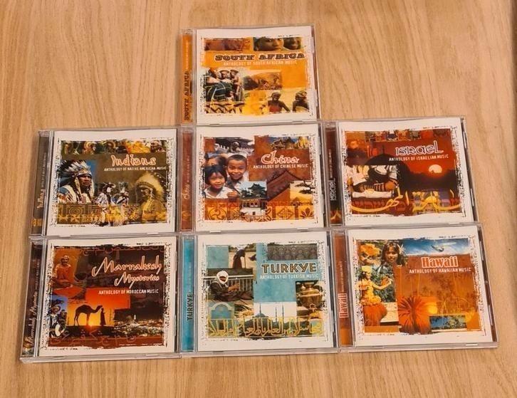 7 cd's met muziek uit diverse landen (kan ook apart), Cd's en Dvd's, Cd's | Wereldmuziek, Zo goed als nieuw, Ophalen of Verzenden