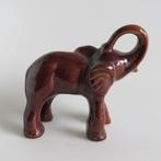 Céramique marron éléphant vintage 1970, Enlèvement ou Envoi