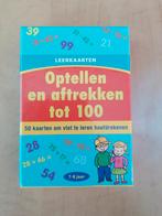 Optellen en aftrekken tot 100 - Leerkaarten 7-8jaar, Ophalen, Zo goed als nieuw
