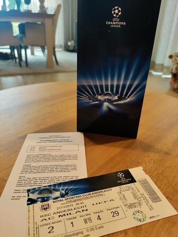 Ticket Anderlecht UEFA beschikbaar voor biedingen