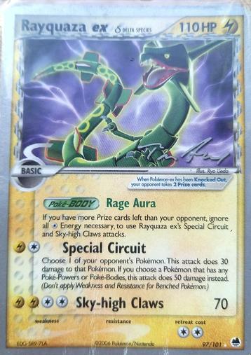 Pokemonkaart - Rayquaza EX beschikbaar voor biedingen
