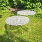 Set van 2 Kartell bijzettafels, Huis en Inrichting, Minder dan 45 cm, Rond, Ophalen of Verzenden, Zo goed als nieuw