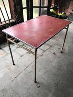 vintage tafel, Huis en Inrichting, 50 tot 100 cm, 100 tot 150 cm, Gebruikt, Rechthoekig