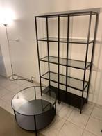 Vitrinekast en salontafel IKEA - Vittsjö, 25 à 50 cm, Avec tablette(s), Comme neuf, 100 à 150 cm