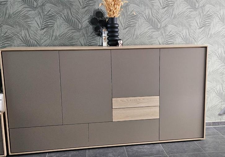 Dressoir en tv meubel, Huis en Inrichting, Kasten | Dressoirs, Gebruikt, Met lade(s), Met deur(en), Met plank(en), Overige houtsoorten