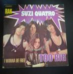 Vinyl 45trs - suzi Quatro - too big, Utilisé, Enlèvement ou Envoi