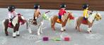 playmobil vier pony's en poppetjes, Kinderen en Baby's, Speelgoed | Playmobil, Ophalen of Verzenden, Gebruikt, Los Playmobil