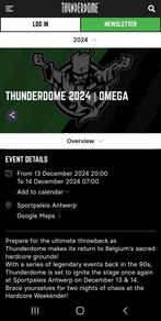 THUNDERDOME ticket OMEGA.