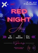 AHOY RED NIGHT fuif, Tickets en Kaartjes, Eén persoon, December