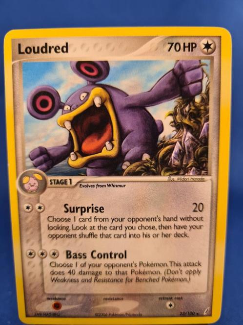 Loudred 23/100 - Crystal Guardians, Hobby en Vrije tijd, Verzamelkaartspellen | Pokémon, Gebruikt, Verzenden