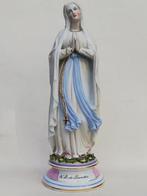 Belle figure en porcelaine - N D de Lourdes - Vieux Paris, Antiquités & Art, Enlèvement ou Envoi