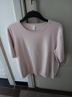 Licht roze truitje met korte mouw, Kleding | Dames, T-shirts, Gedragen, H&M, Ophalen of Verzenden, Roze
