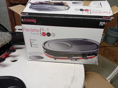 te koop  gourmet,raclette,grill en pannekoeken stel  8 pers, Elektronische apparatuur, Gourmetstellen, Zo goed als nieuw, 8 personen of meer