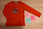 Oranje t-shirt lange mouwen Van Hassels - maat 104, Kinderen en Baby's, Kinderkleding | Maat 104, Gebruikt, Van Hassels, Ophalen of Verzenden