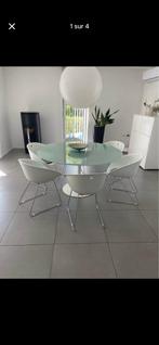 Table salle à manger et chaises, Enlèvement, Comme neuf, Verre