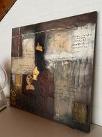 Abstract schilderij bruin en goud tinten Marilyn Monroe, Ophalen