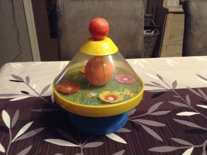 Plastic vintage speelgoed tol, Verzamelen, Speelgoed, Gebruikt, Ophalen of Verzenden