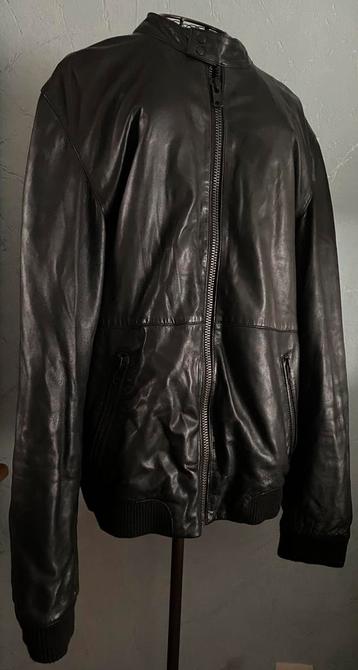 Minimum X-large Soft Leather zwarte jacket beschikbaar voor biedingen